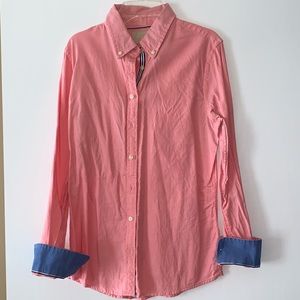 Banana Republic dark salmon button up